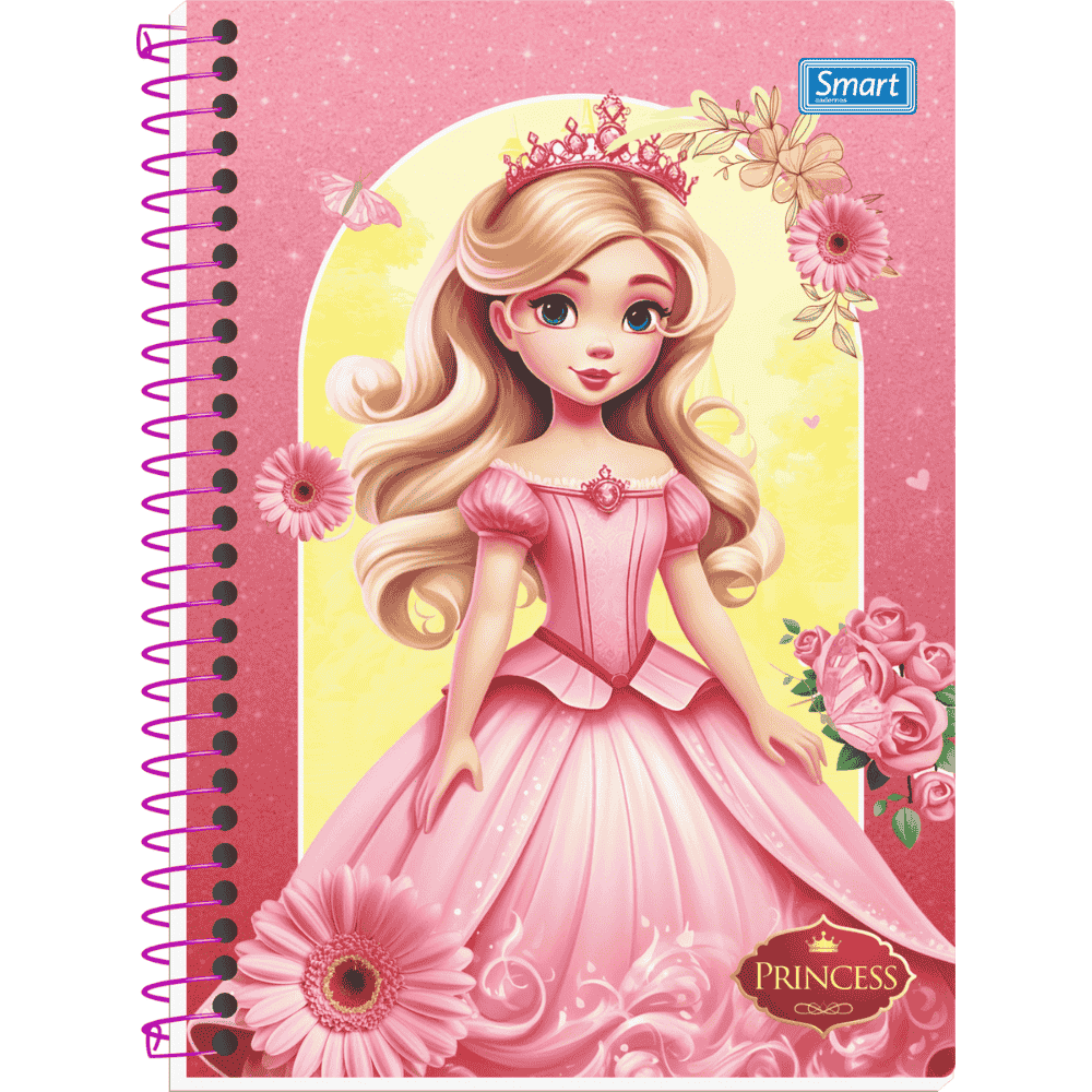 Caderno Princesas Cd 240Fls 15Mat Smart