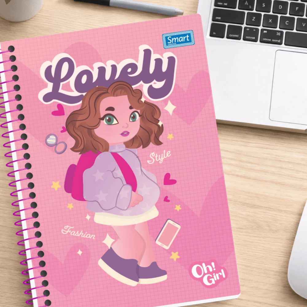 Caderno Oh Girl Cd 15M 240Fls Smart
