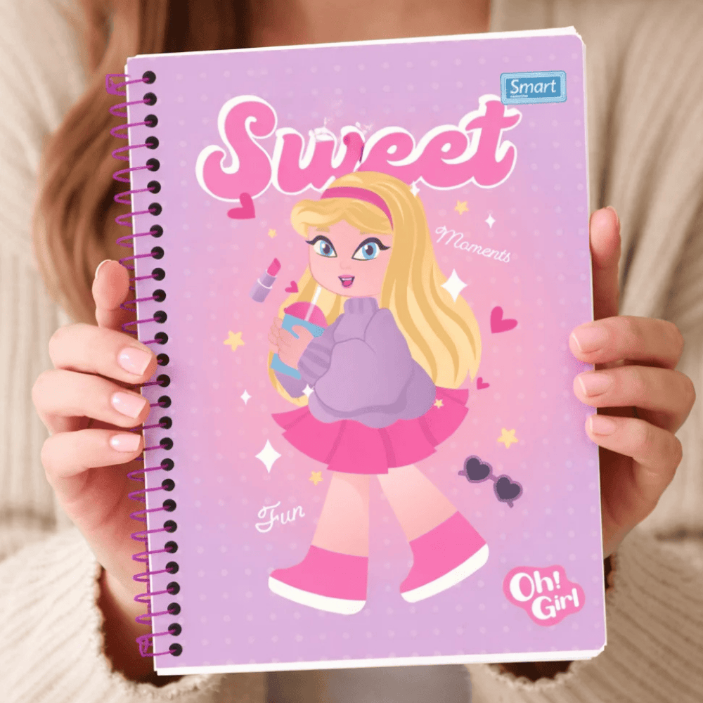 Caderno Oh Girl Cd 15M 240Fls Smart