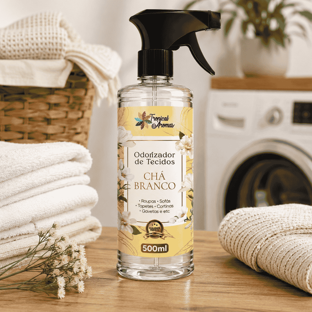 Odorizador de Tecidos Chá Branco 500ml Tropical Aromas