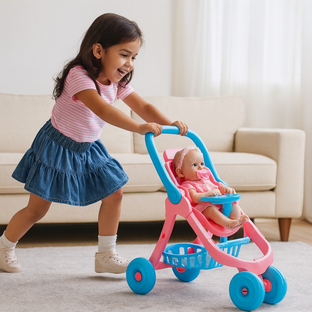 Carrinho De Bonecas Divertoys