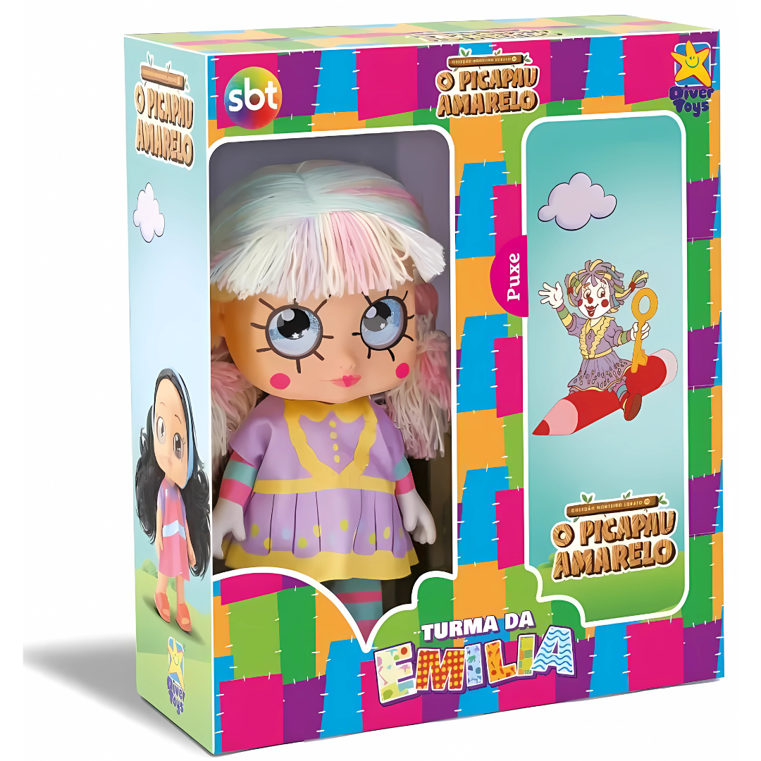 Boneca Emília Sítio Do Pica Pau Amarelo Divertoys