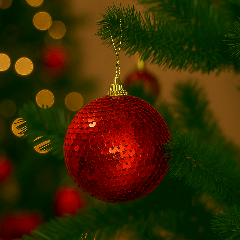 Bola Decorativa para Árvore de Natal 8cm Multiart