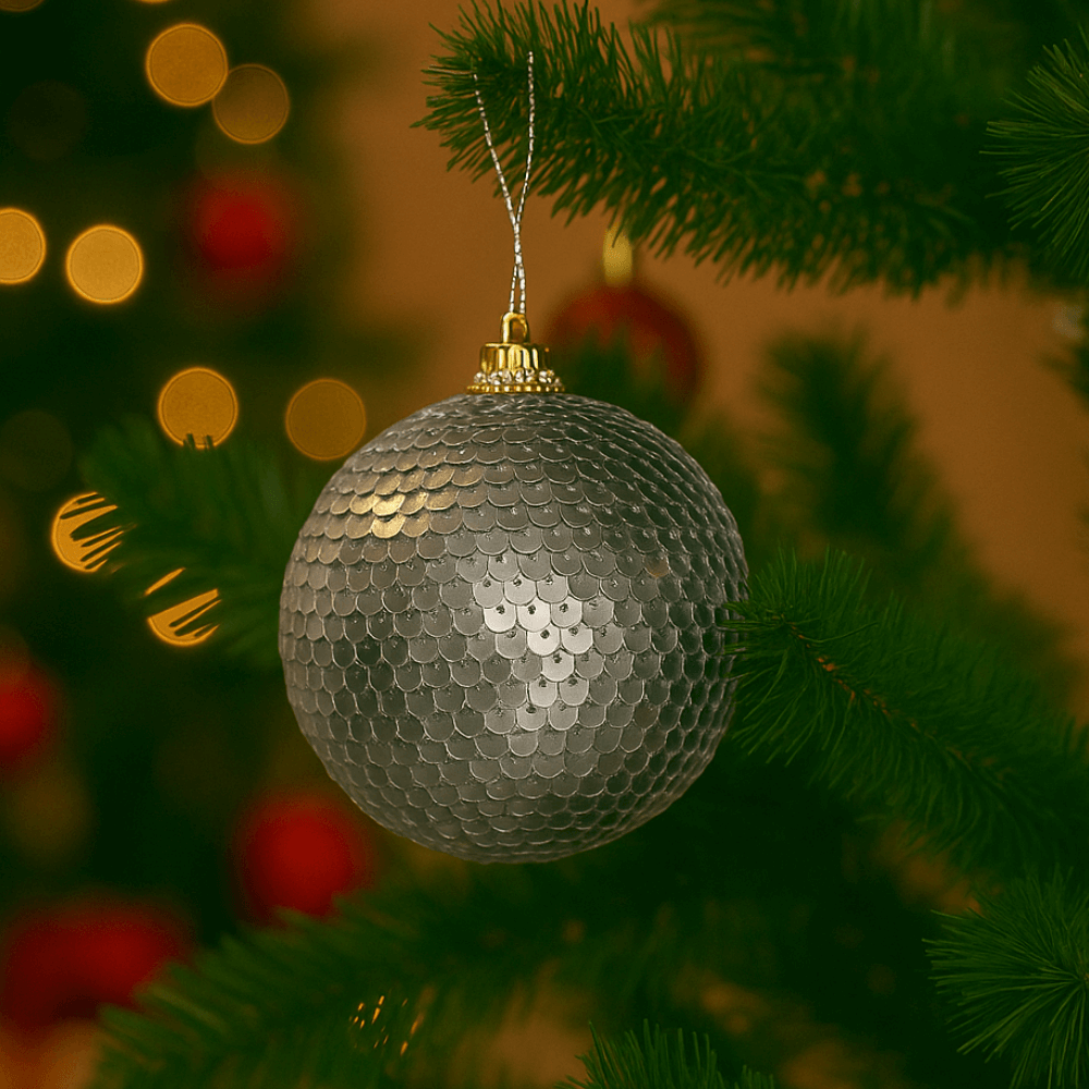 Bola Decorativa para Árvore de Natal 8cm Multiart