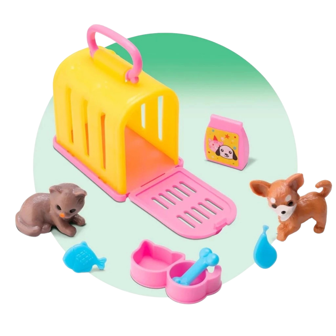 Boneca Beverly Girls Pet Lover Negra Bee Toys