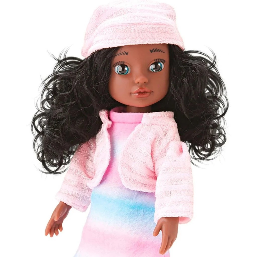 Boneca Beverly Girls Pet Lover Negra Bee Toys