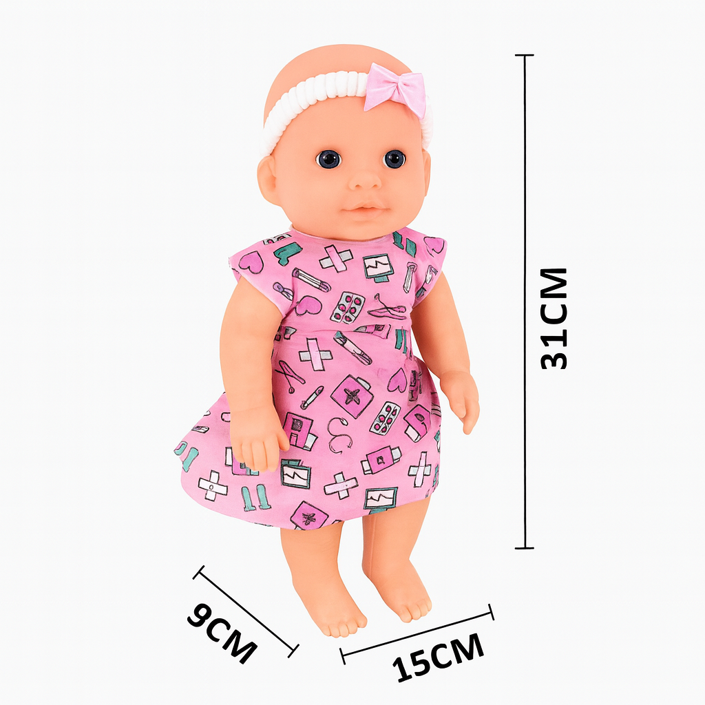Boneca Rubbie Laço Bee Toys