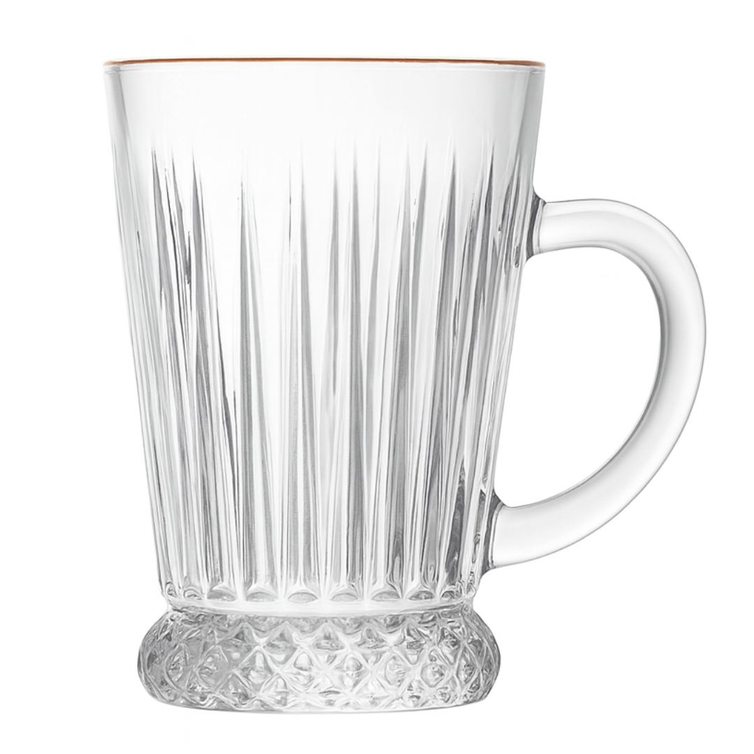 Taça Para Cappuccino Com Fio De Ouro