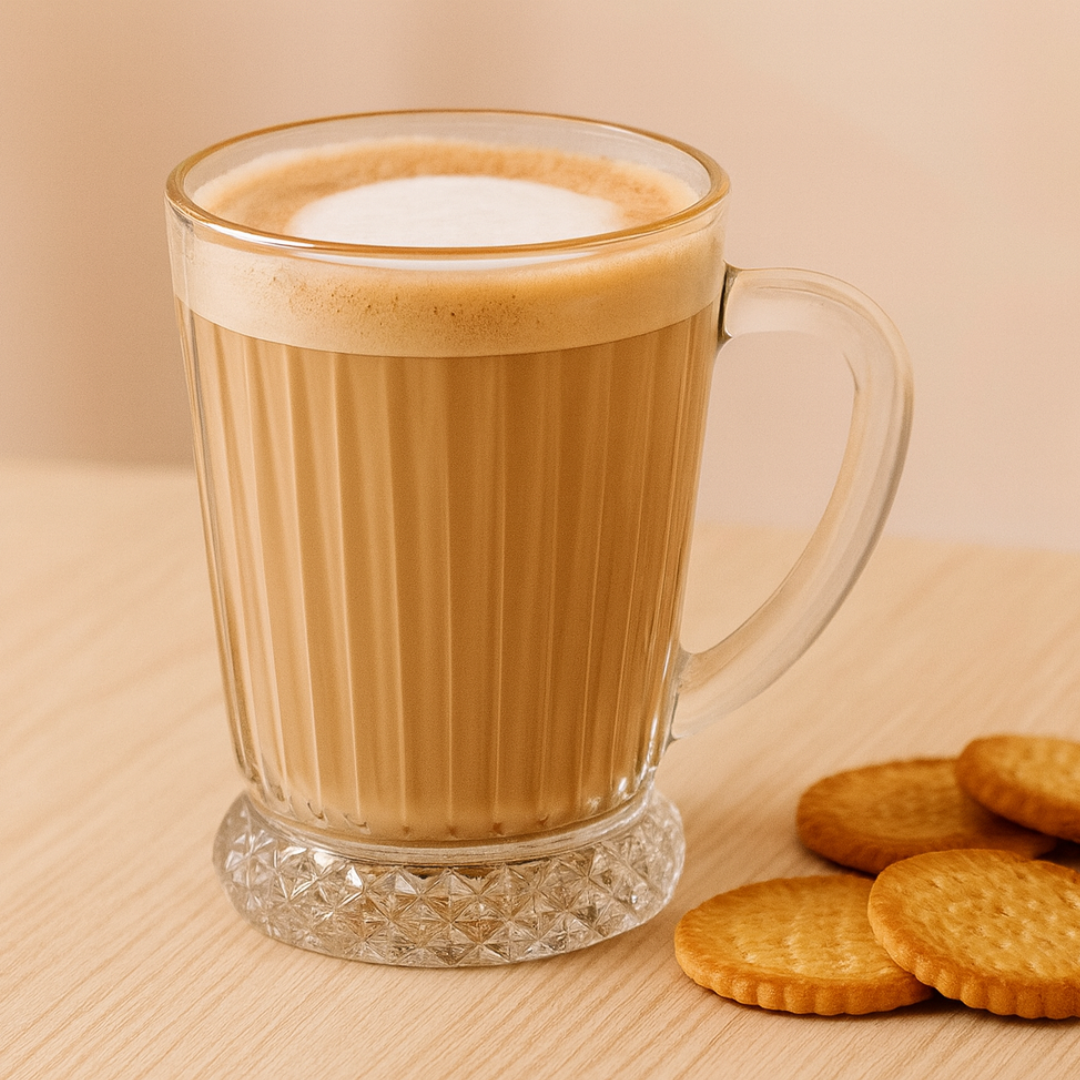 Taça Para Cappuccino Com Fio De Ouro
