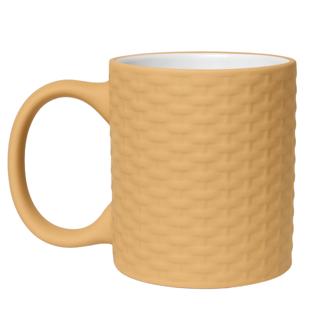 Caneca Porcelana Rattan 310Ml Etilux