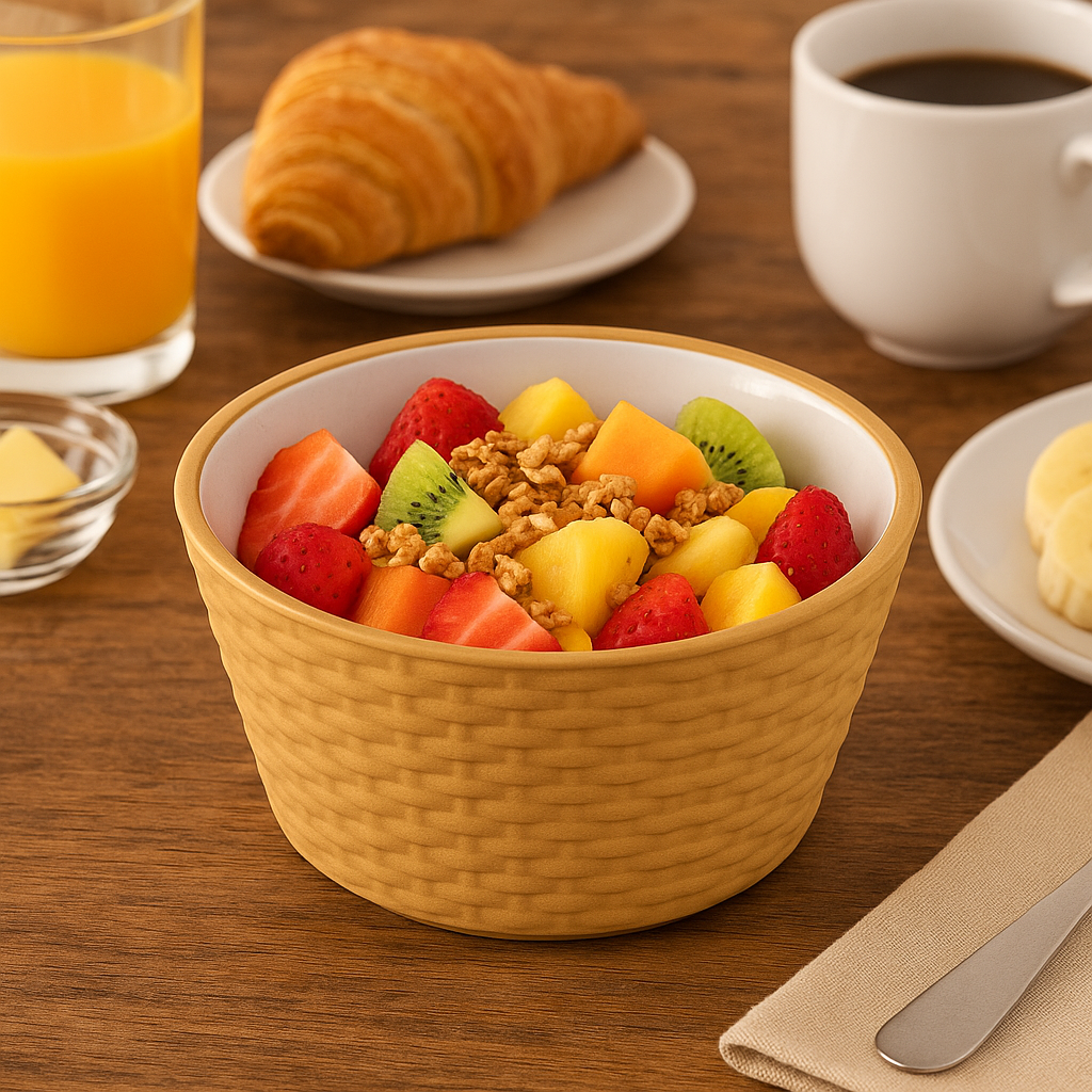 Bowl Porcelana Rattan 400Ml Etilux