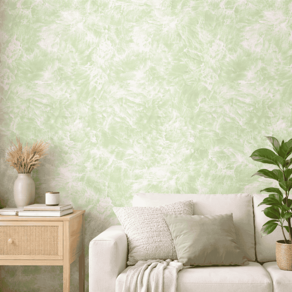 Papel Decorativo Auto Adesivo Marmorizado Verde Yins