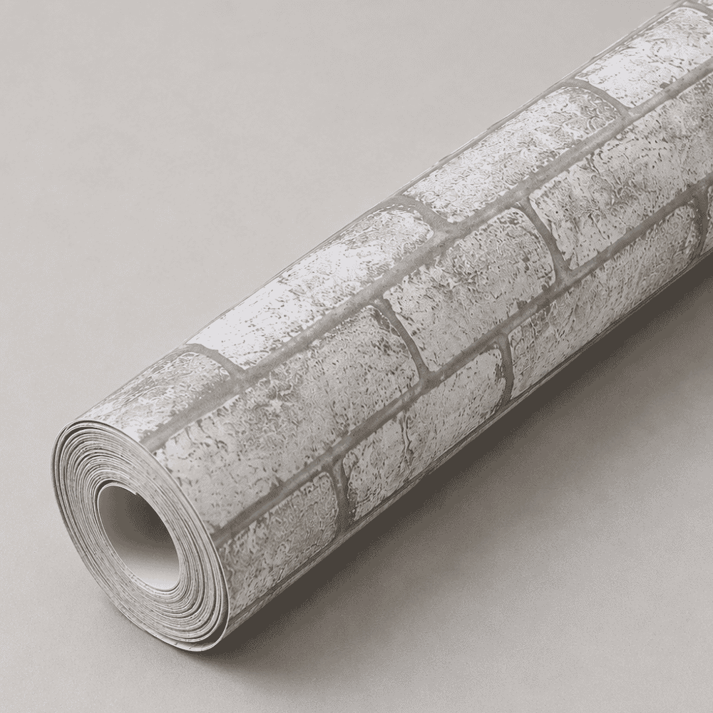 Papel Decorativo Auto Adesivo Pedra Cinza 45x5m Yins