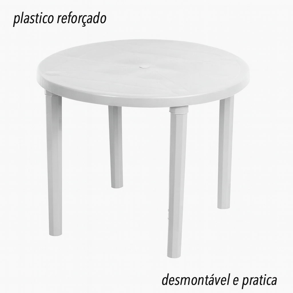 Mesa Redonda Desmontável Plasnew