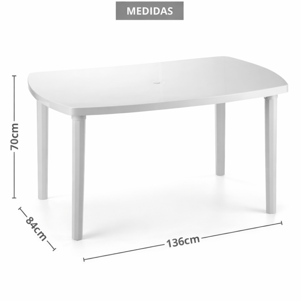 Mesa Retangular Desmontável Grande Plasnew