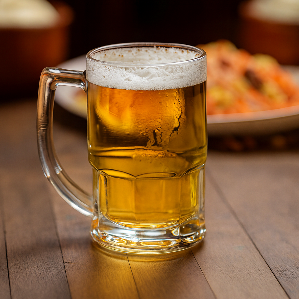 Caneca De Chopp Vidro 340Ml Chazak -  Cx 72 Unidades
