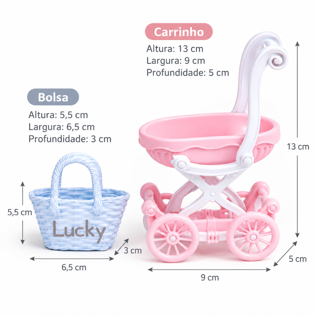 Acessório De Bonecas Carrinho Arktoys