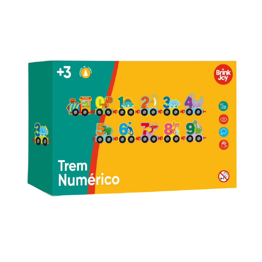 Brinquedo Educativo Trem Numérico Arktoys