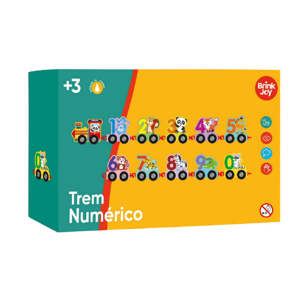 Brinquedo Educativo Trem Numérico Arktoys