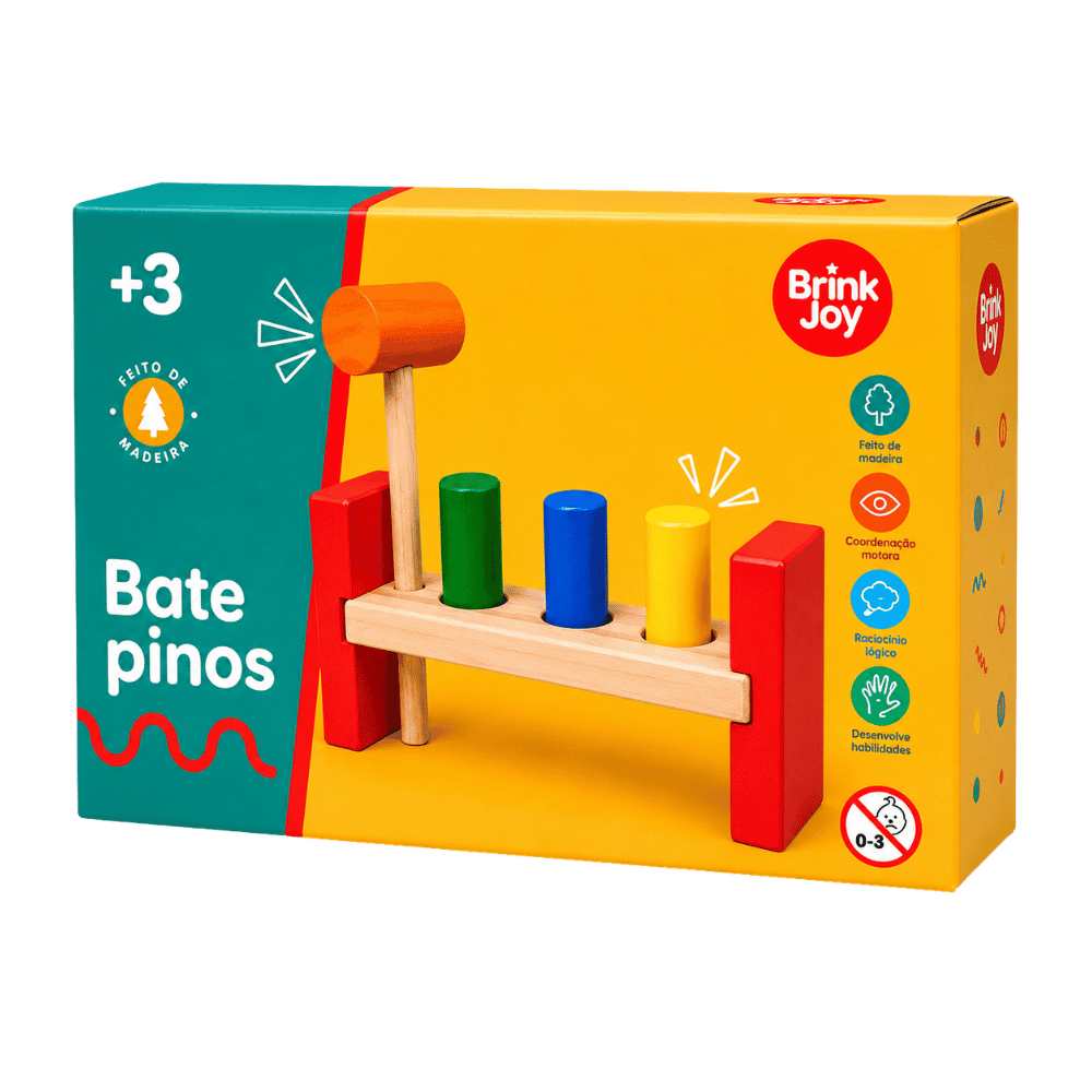 Brinquedo Educativo Bate Pinos Arktoys