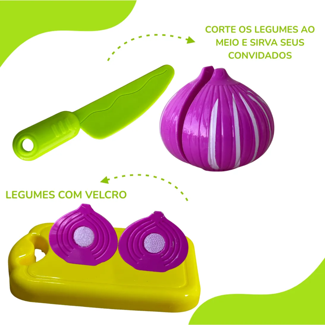 Cozinha Divertida Com Velcro Arktoys