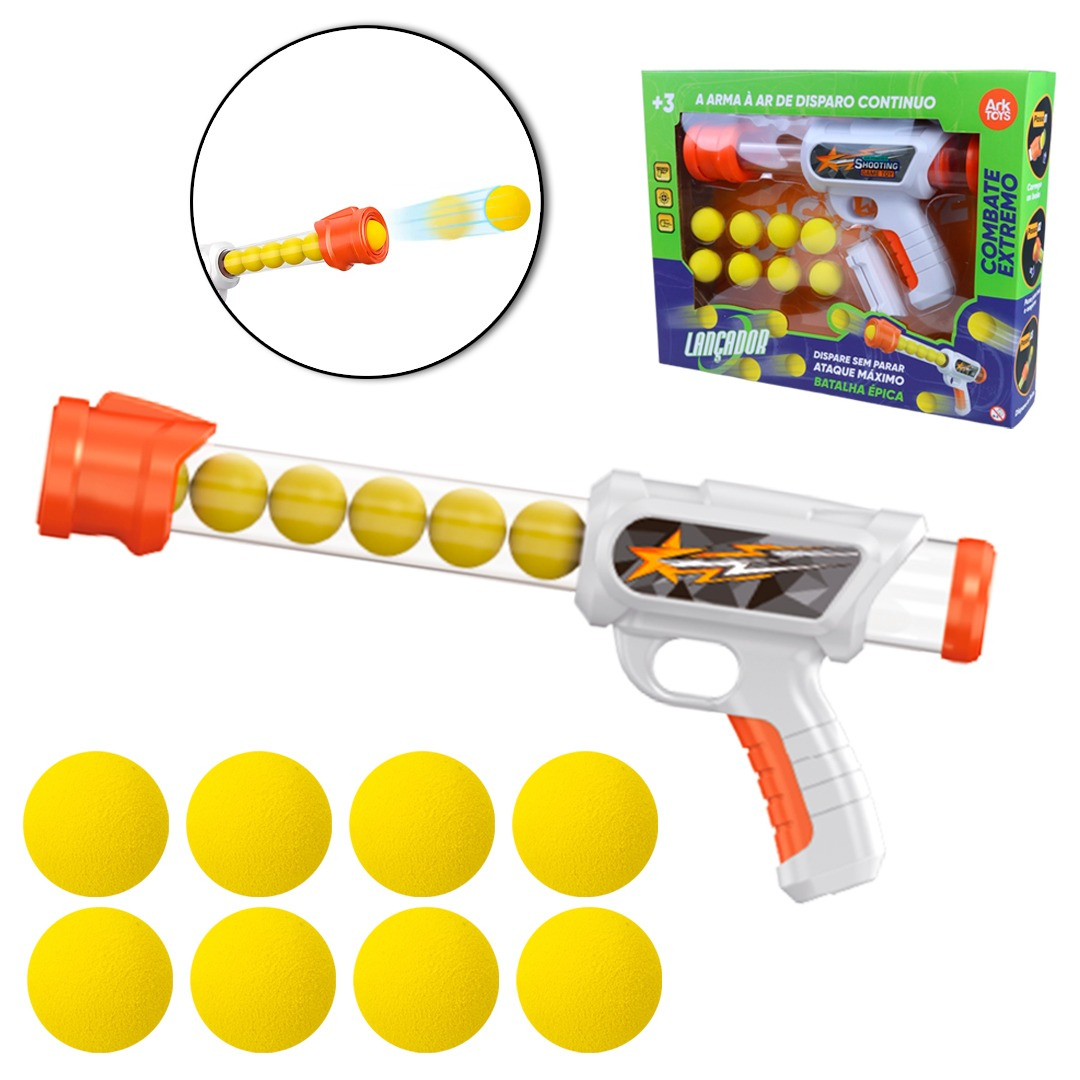 Lançador De Bolas Com Mira Ao Alvo