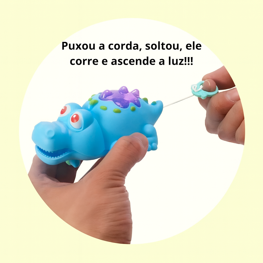 Jacaré Com Corda Arktoys - Cx 36 Unidades