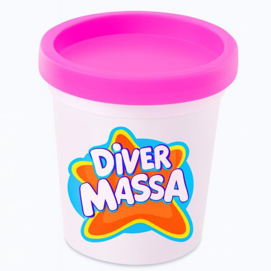 Diver Massa De Modelar Divertoys  - Cx 144 Unidades