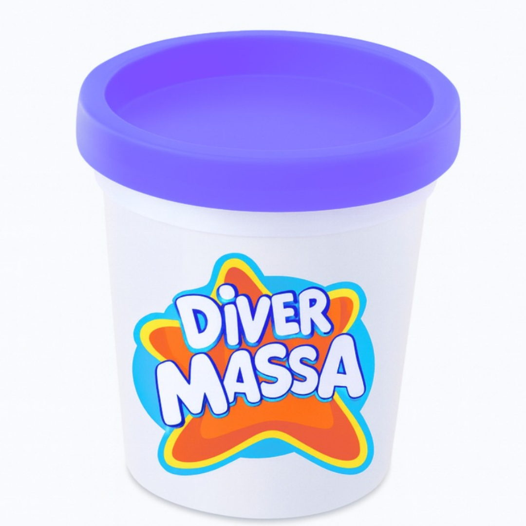 Diver Massa De Modelar Divertoys  - Cx 144 Unidades