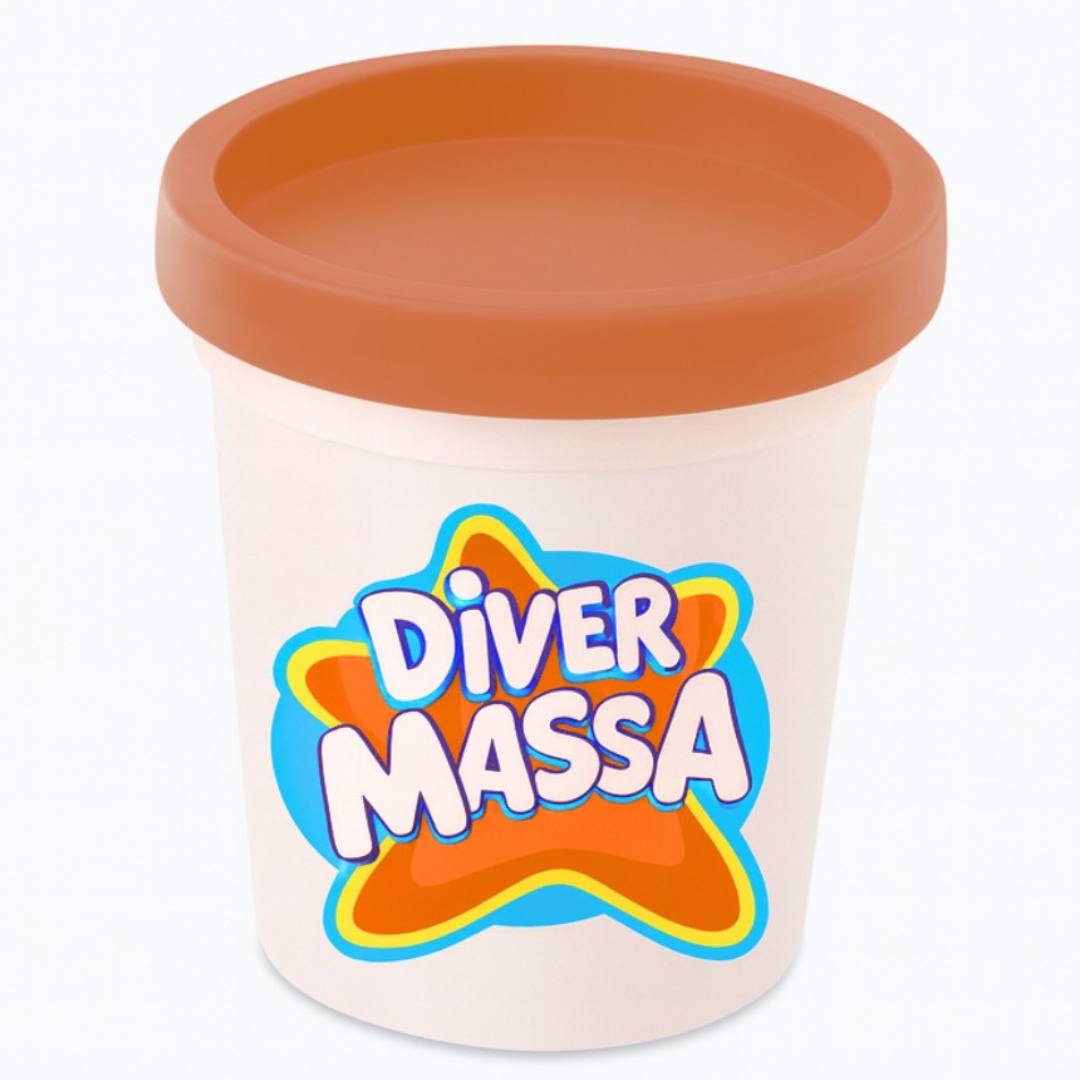 Diver Massa De Modelar Divertoys  - Cx 144 Unidades