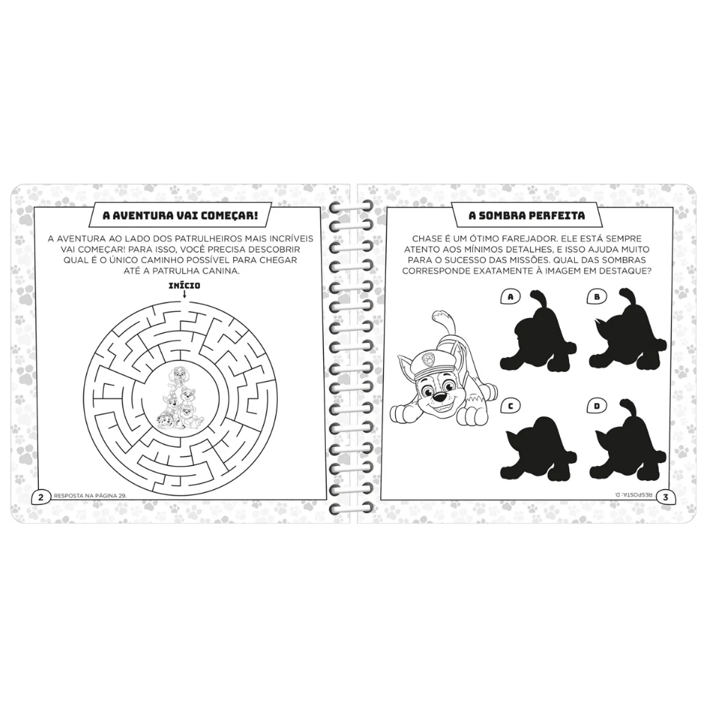 Livro Com Atividades E Desenho Patrulha Canina Ciranda