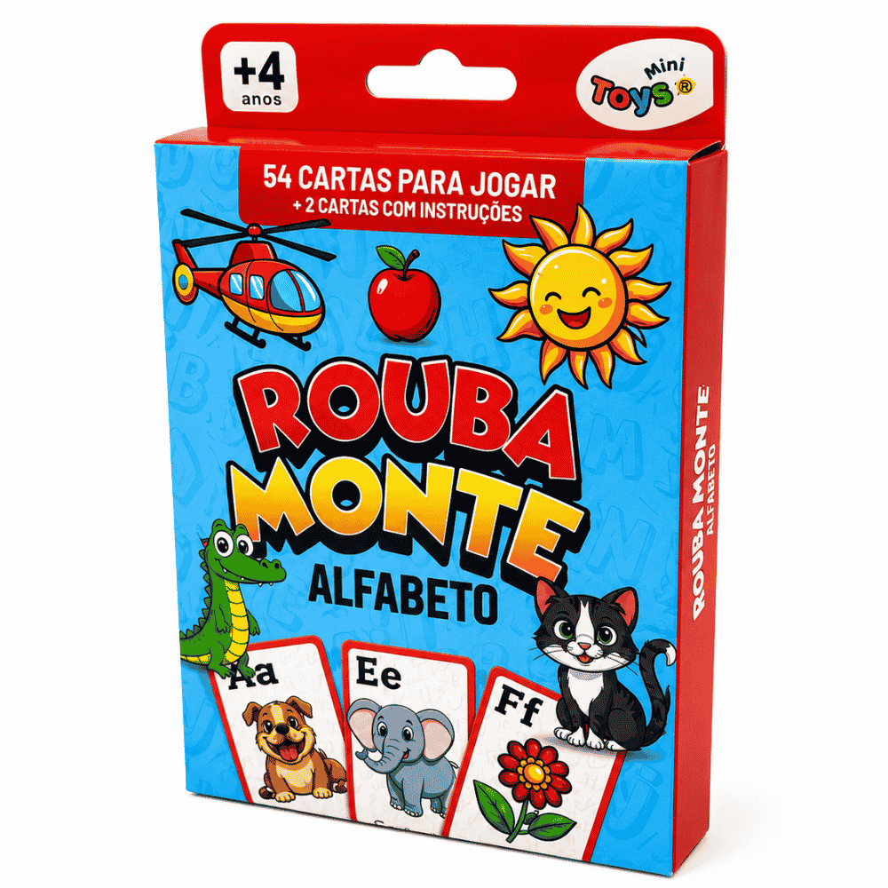 Cartas Rouba Monte Alfabeto MiniToys