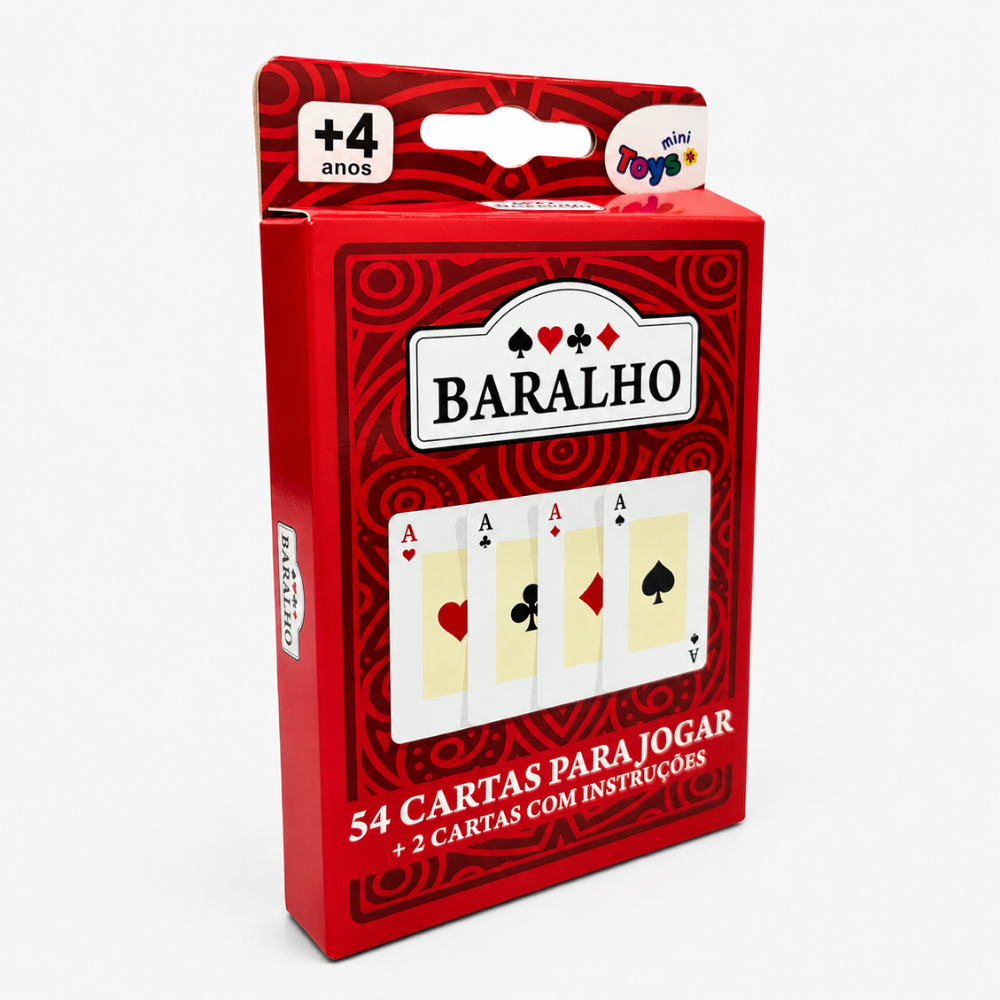 Baralho Tradicional 56 Cartas Mini Toys