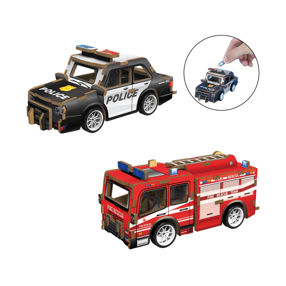 Monte e Brinque 3D Mini Veículo DM Toys