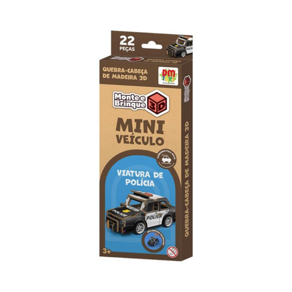 Monte e Brinque 3D Mini Veículo DM Toys