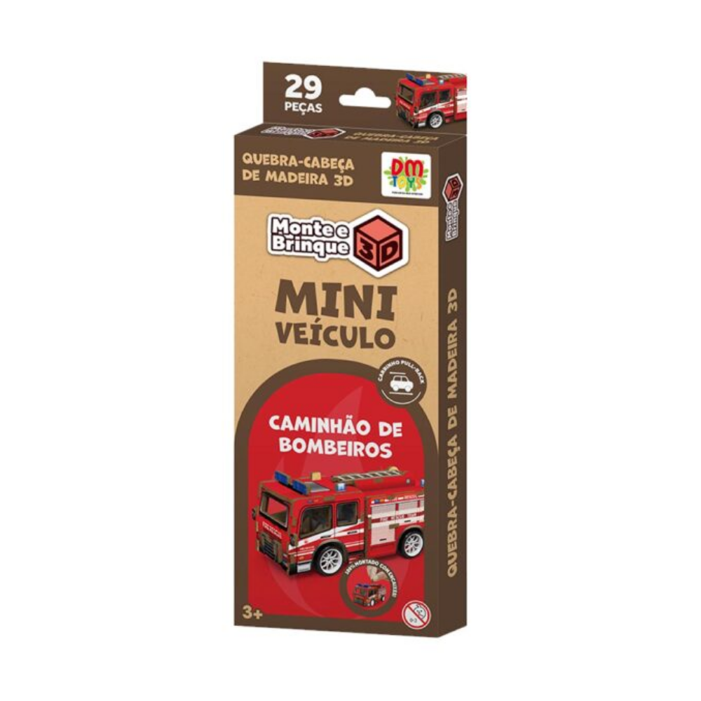 Monte e Brinque 3D Mini Veículo DM Toys