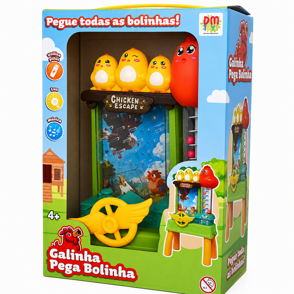 Jogo Galinha Pega Bolinha DM Brasil