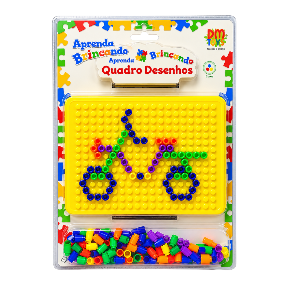 Quadro Desenhos Aprenda Brincando DM Toys