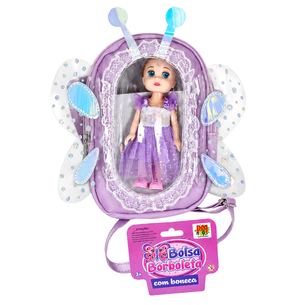 Bolsa Borboleta com Boneca DMBrasil