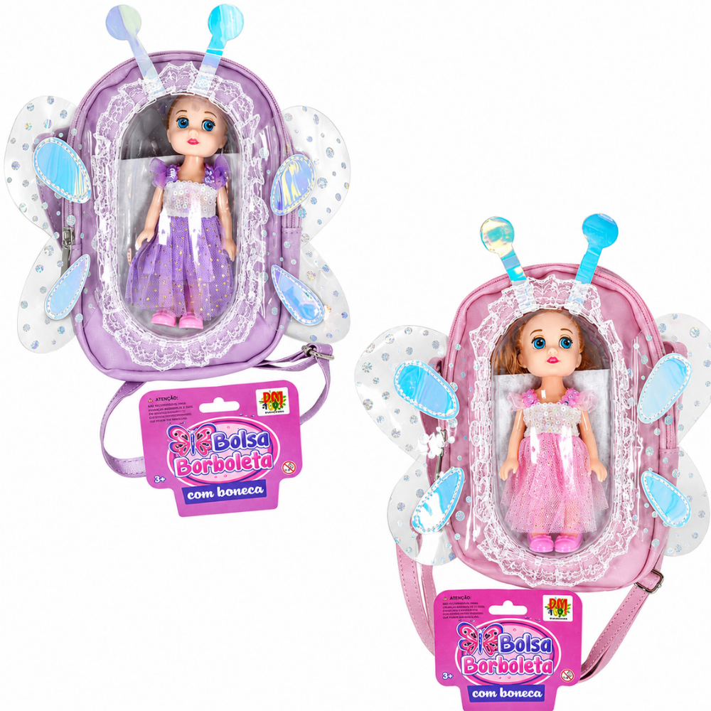 Bolsa Borboleta com Boneca DMBrasil