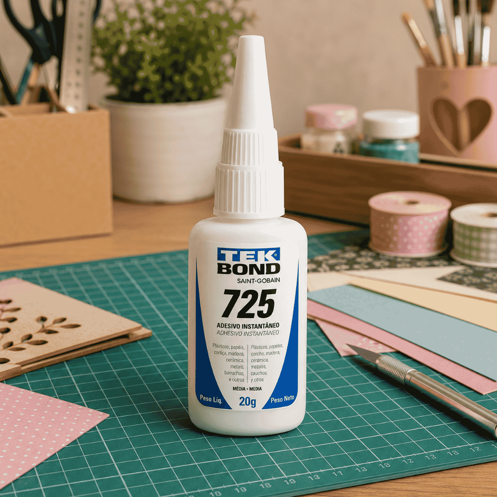Adesivo Instantâneo 725 20g Bico Antientupimento Tekbond
