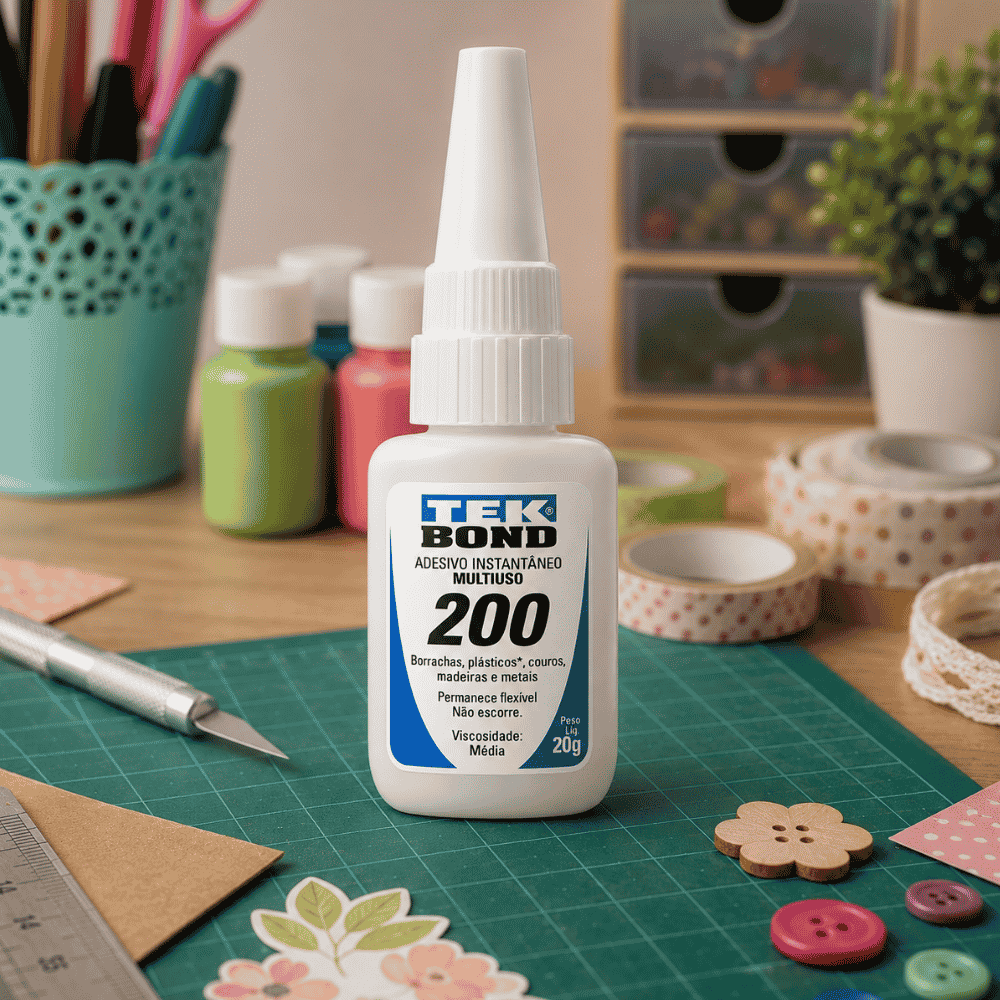 Adesivo Instantâneo 200 20g Bico Antientupimento Tekbond