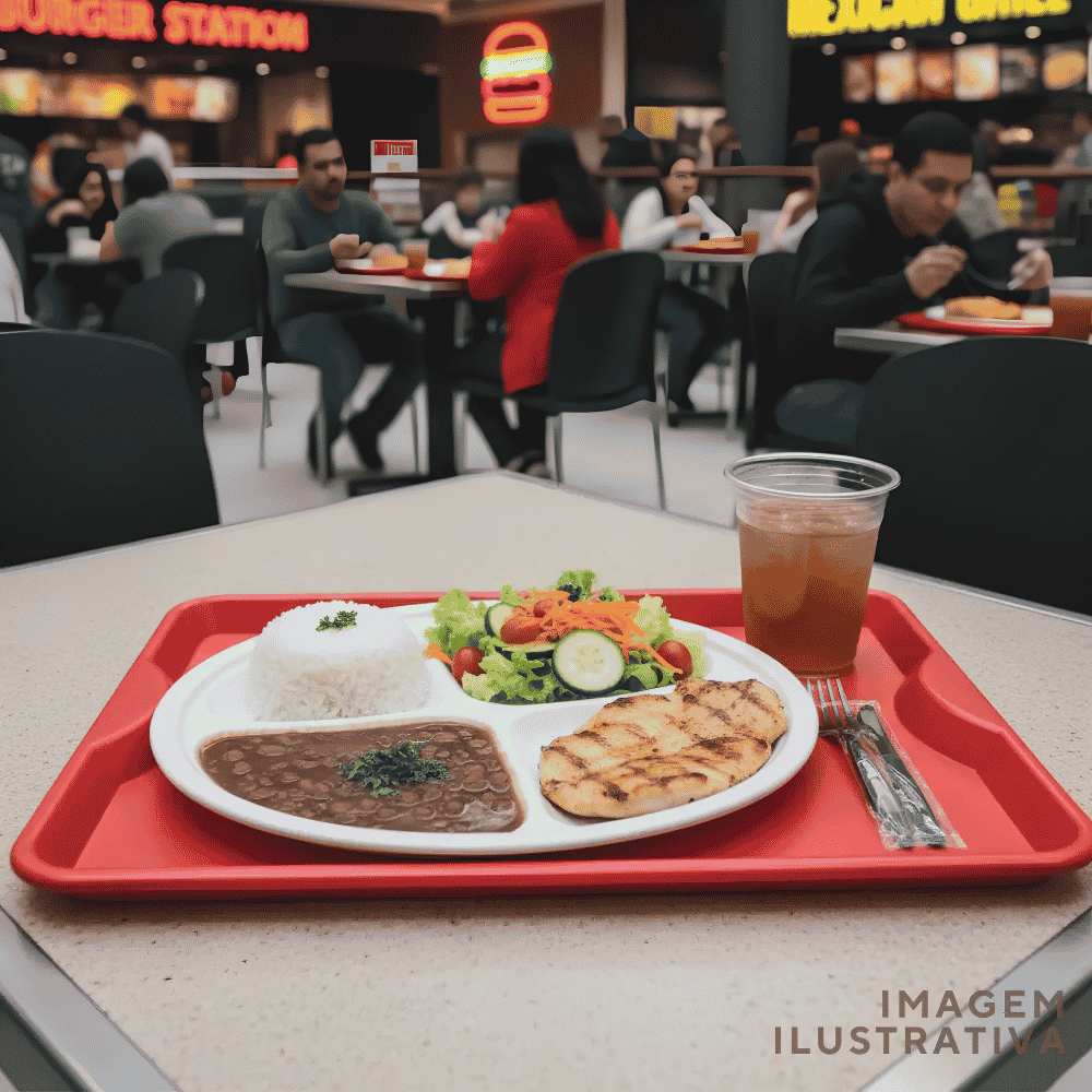 Bandeja Multiuso Restaurante Vermelha 2 Litros Alves