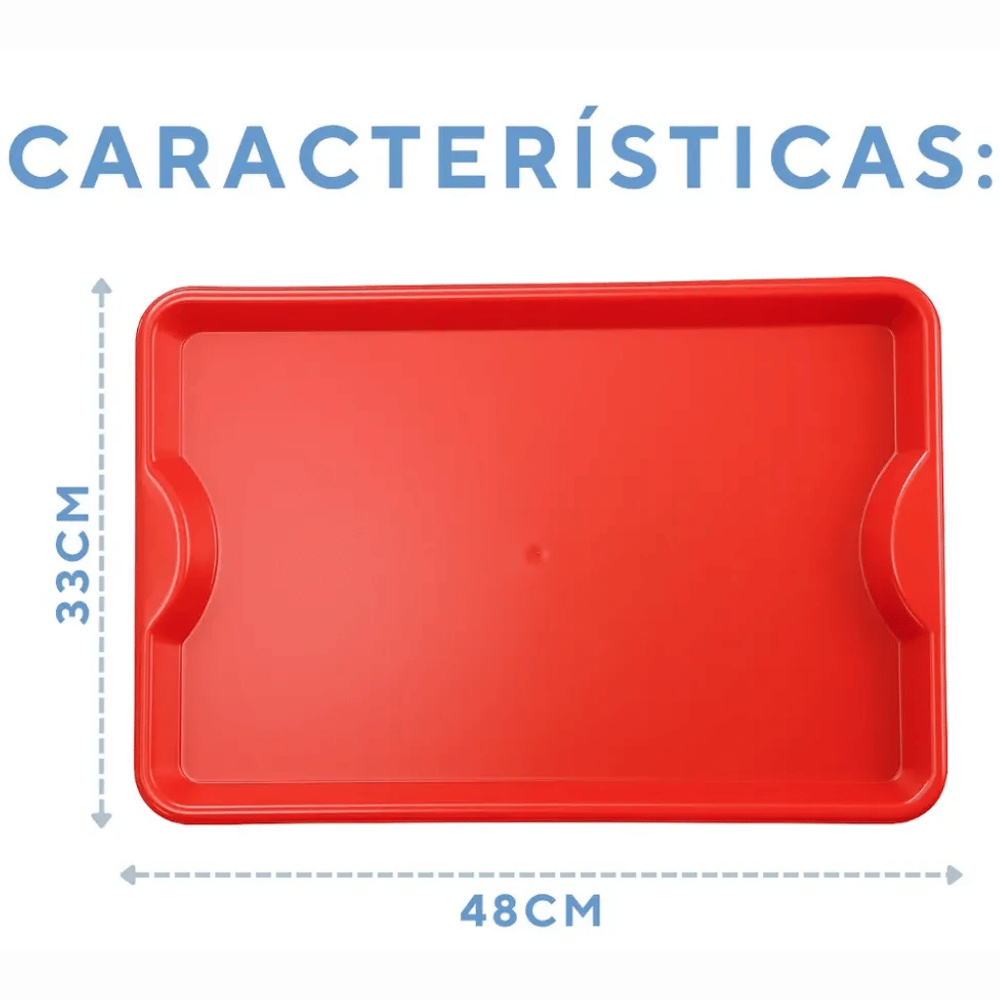 Bandeja Multiuso Restaurante Vermelha 2 Litros Alves