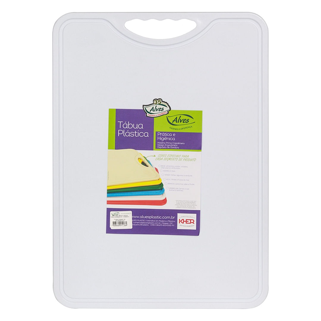 Tabua Plastic P/Chur 40X30 Alves