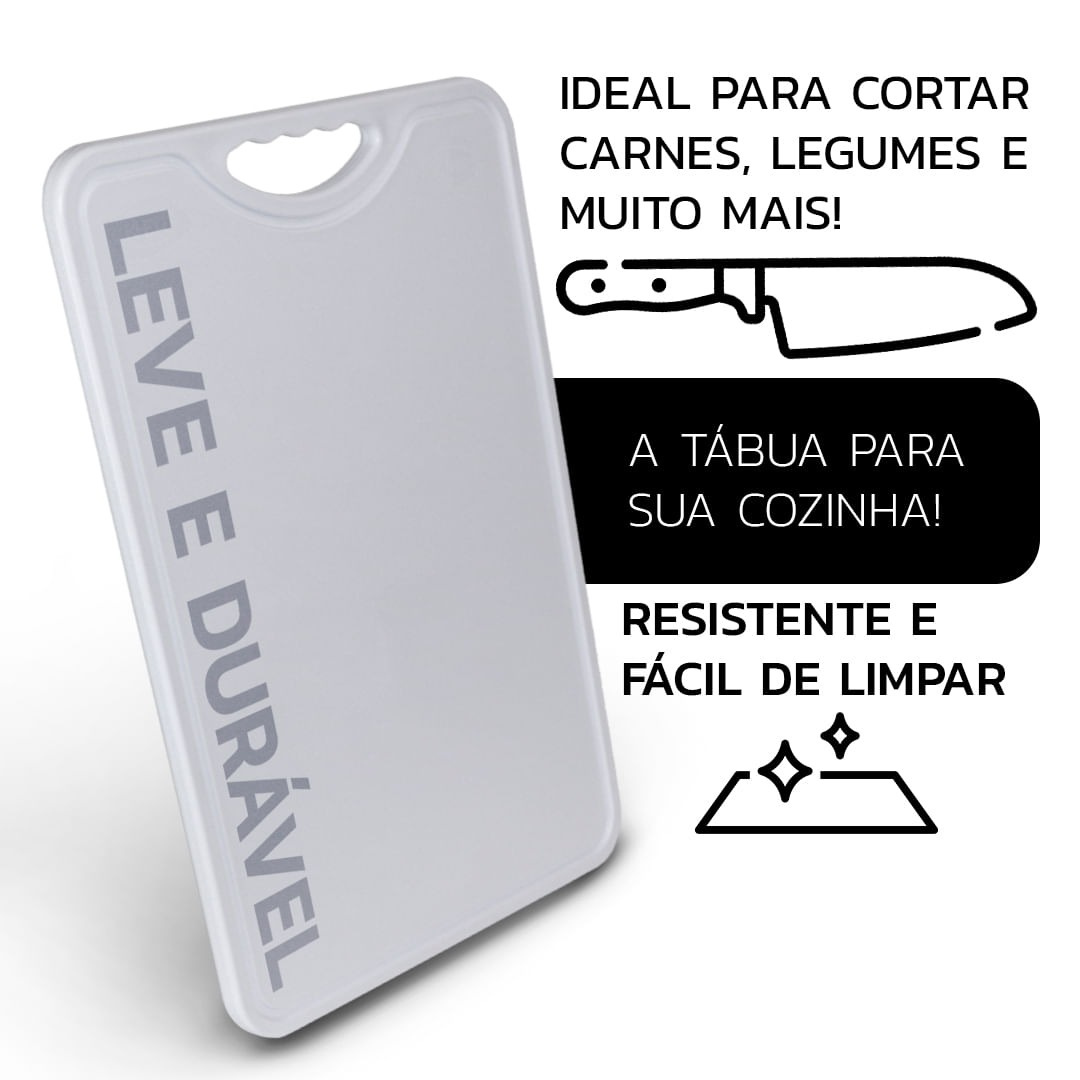 Tabua Plastic P/Chur 40X30 Alves