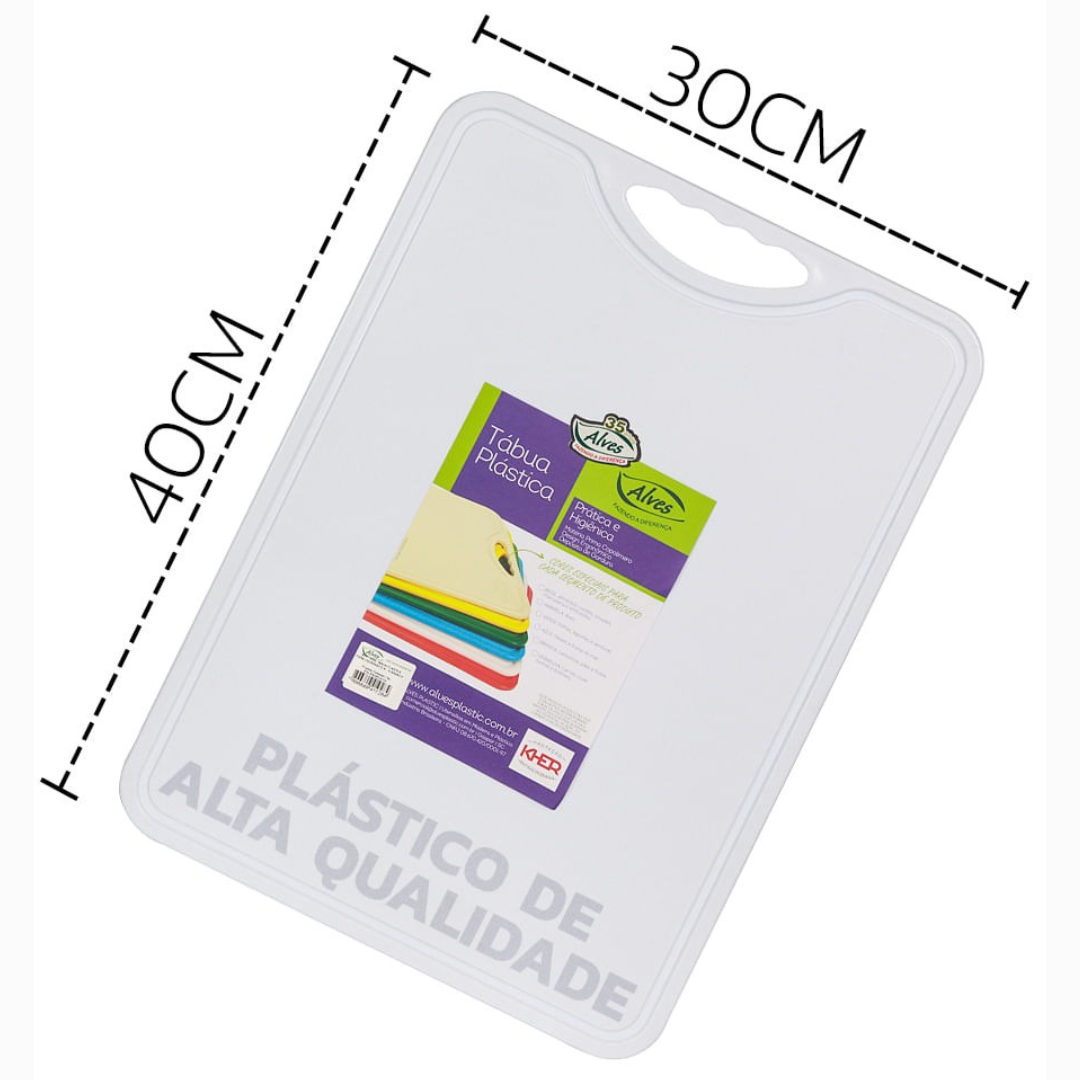 Tabua Plastic P/Chur 40X30 Alves