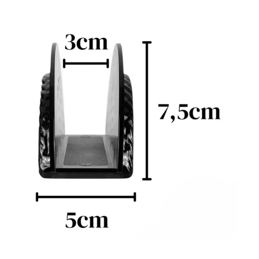 Porta Guardanapo Trançado Fumê Keita