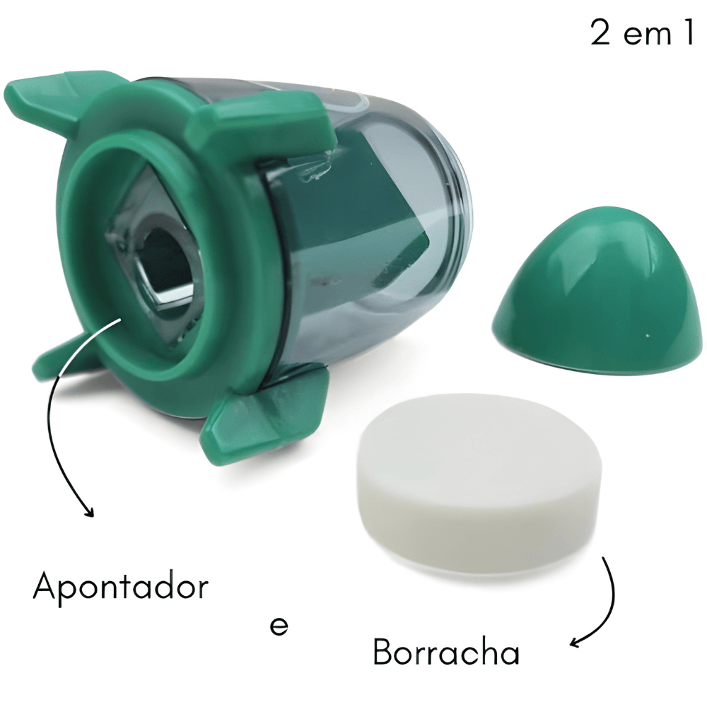 Apontador Foguete C/Depósito Dino