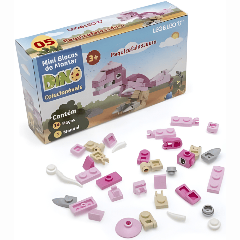 Bloco De Montar Mini Dino